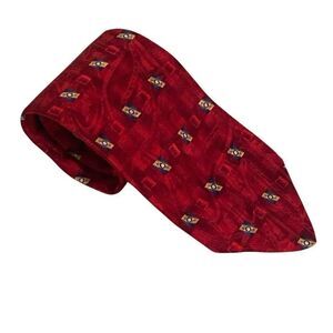 Robert Talbott Tie Best of Class Parisian Hand Sewn Silk Red Geometric